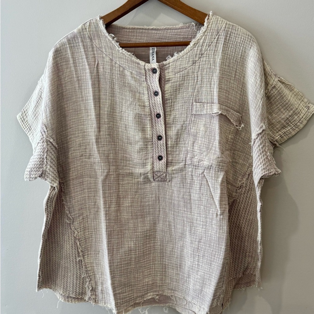 Zenana Gauze Top